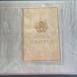 Anna Griffin King Bed Sheet Set Cotton Percale New In Package NWT